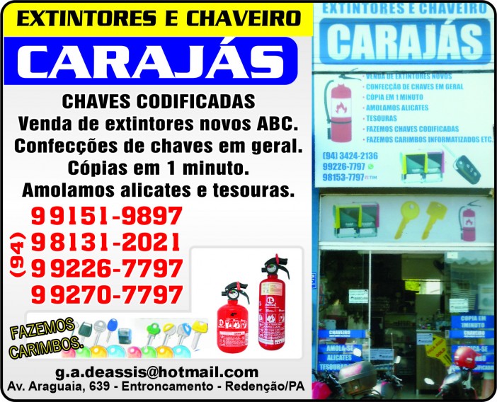 Extintores e Chaveiro Carajás
